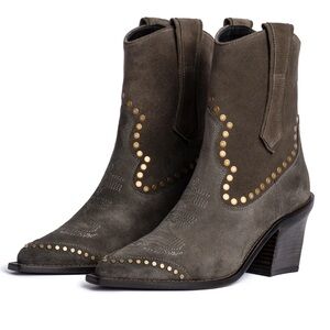 Zadig and Volitare Cara High Suede | Kaki